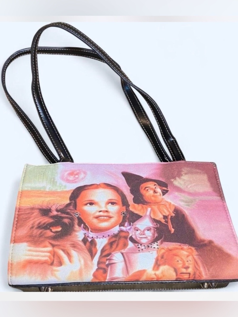 Vintage-Inspired Wizard of Oz Tote Bag in Pink